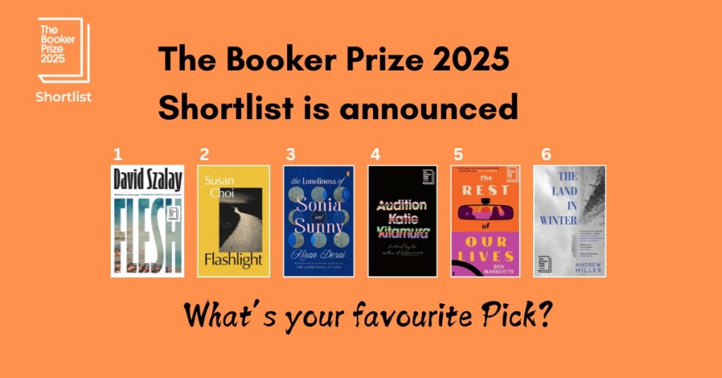 The Booker Prize 2025 shortlist is announced